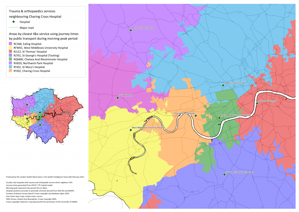 A&E Catchment Areas