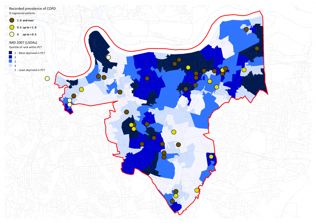 Greenwich GP Practice COPD Rates